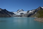 Panorama da centro diga verso il lago del Sabbione e l'Arbola